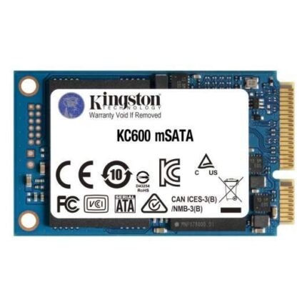 Kingston KC600 Disco rigido solido SSD 256 GB SATA3 mSATA 3D TLC NAND