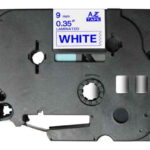 Brother TZe223 Nastro laminato generico per etichette - Testo blu su sfondo bianco - Larghezza 9 mm x 8 metri