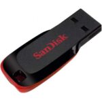Sandisk Cruzer Blade Memoria USB 2.0 64 GB - Senza cappuccio - Colore nero/rosso (pendrive)