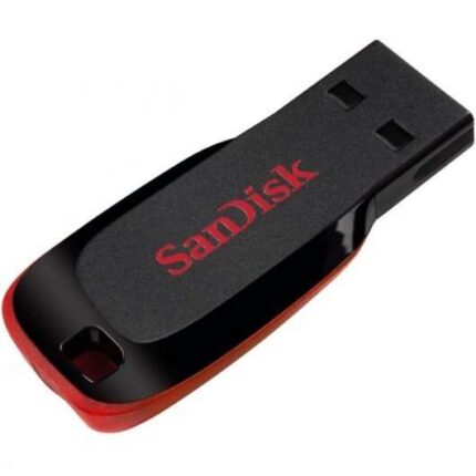 Sandisk Cruzer Blade Memoria USB 2.0 64 GB - Senza cappuccio - Colore nero/rosso (pendrive)