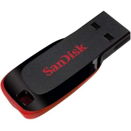 Sandisk Cruzer Blade Memoria USB 2.0 64 GB - Senza cappuccio - Colore nero/rosso (pendrive) Sandisk Cruzer Blade Memoria USB 2.0 64 GB - Senza cappuccio - Colore nero/rosso (pendrive)