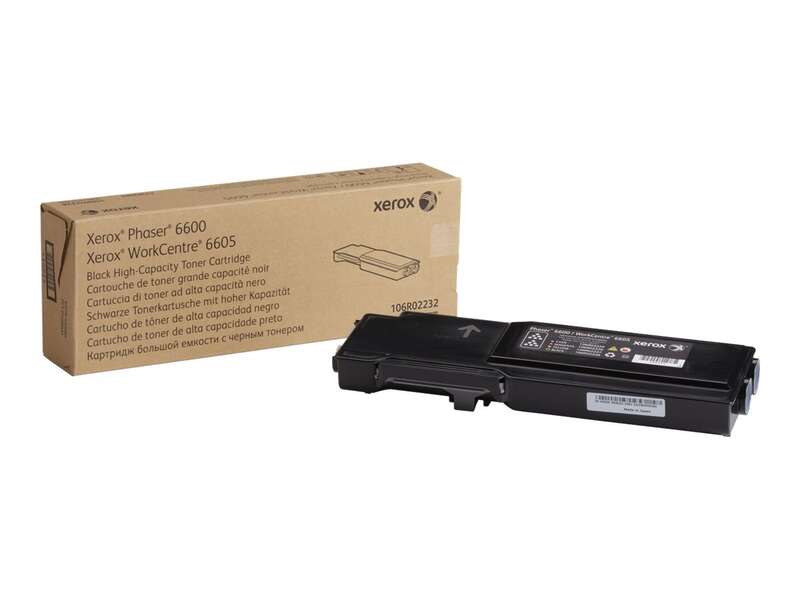 Xerox Phaser 6600/WorkCentre 6605 Cartuccia toner originale nera - 106R02232 Xerox Phaser 6600/WorkCentre 6605 Cartuccia toner originale nera - 106R02232