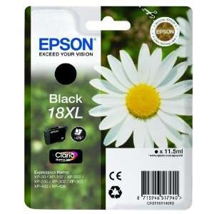 Epson T1811 (18XL) Nero Cartuccia d'inchiostro originale - C13T18114012