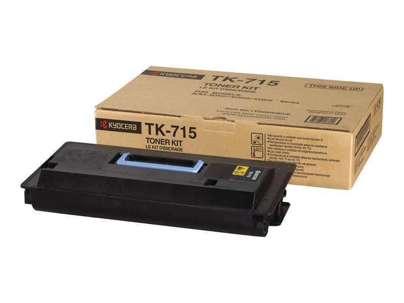 Kyocera TK715 Nero Cartuccia toner originale - 1T02GR0EU0 Kyocera TK715 Nero Cartuccia toner originale - 1T02GR0EU0