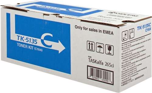 Kyocera TK5135 Ciano Cartuccia toner originale - 1T02PACNL0/TK5135C Kyocera TK5135 Ciano Cartuccia toner originale - 1T02PACNL0/TK5135C