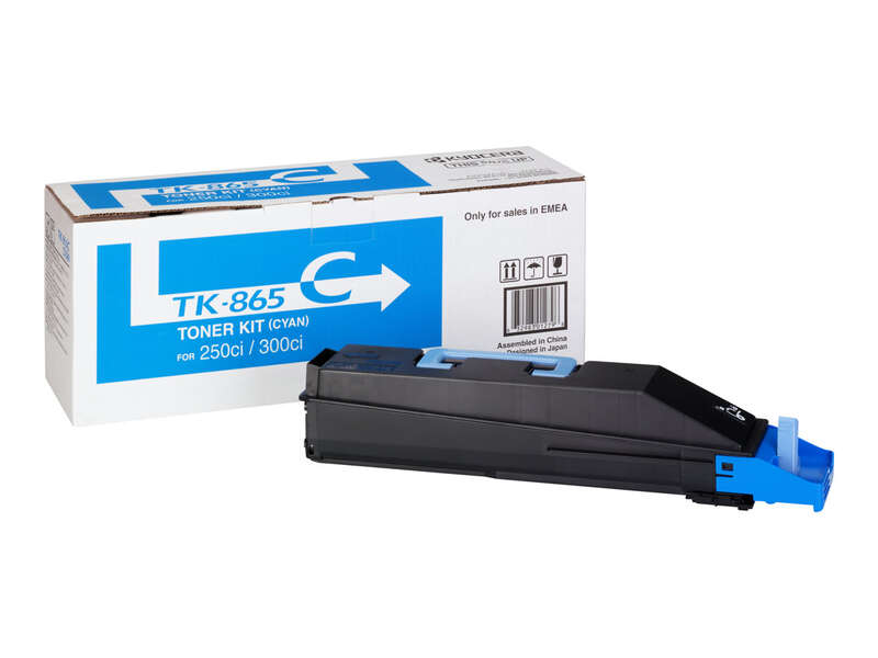 Cartuccia toner originale Kyocera TK865 ciano - 1T02JZCEU0/TK865C Cartuccia toner originale Kyocera TK865 ciano - 1T02JZCEU0/TK865C
