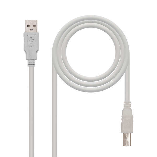 Nanocable Cavo per stampante USB-A 2.0 maschio a USB-B maschio 1 Nanocable Cavo per stampante USB-A 2.0 maschio a USB-B maschio 1