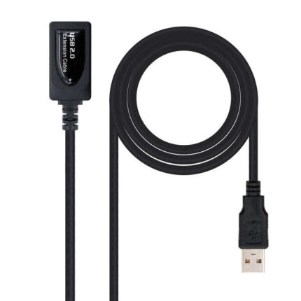 Cavo di prolunga Nanocable con amplificatore da USB-A 2.0 maschio a USB-A femmina 5 m