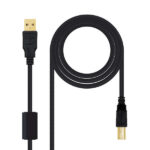 Nanocavo Cavo per stampante con ferrite USB-B 2.0 maschio a USB-A maschio 3 m