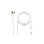 Nanocavo Cavo USB-A 2.0 maschio a Lightning maschio 1 m - Colore bianco