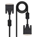 Nanocable Cavo DVI Dual Link 24+1 maschio a DVI 24+1 maschio 5 m - Colore nero