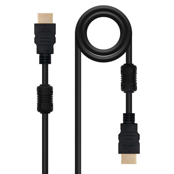 Nanocavo Cavo HDMI v1.4 con ferrite maschio a HDMI v1.4 con ferrite maschio 1 Nanocavo Cavo HDMI v1.4 con ferrite maschio a HDMI v1.4 con ferrite maschio 1