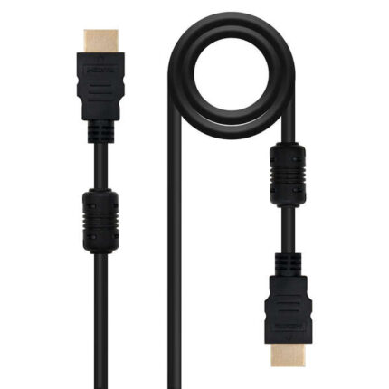 Nanocavo Cavo HDMI v1.4 con ferrite maschio a HDMI v1.4 con ferrite maschio 10 m - Alta velocità - Colore nero