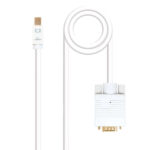 Nanocavo Cavo convertitore Mini DP maschio a VGA maschio 2 m - Colore bianco