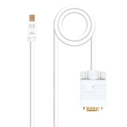 Nanocavo Cavo convertitore Mini DP maschio a VGA maschio 2 m - Colore bianco