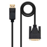 Nanocavo Cavo convertitore DisplayPort maschio a DVI maschio 2 m - Colore nero