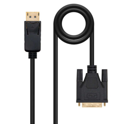 Nanocavo Cavo convertitore DisplayPort maschio a DVI maschio 2 m - Colore nero