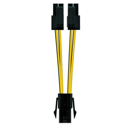 Nanocavo Cavo di alimentazione per microprocessore da 4 pin femmina a 4+4 pin maschio 0