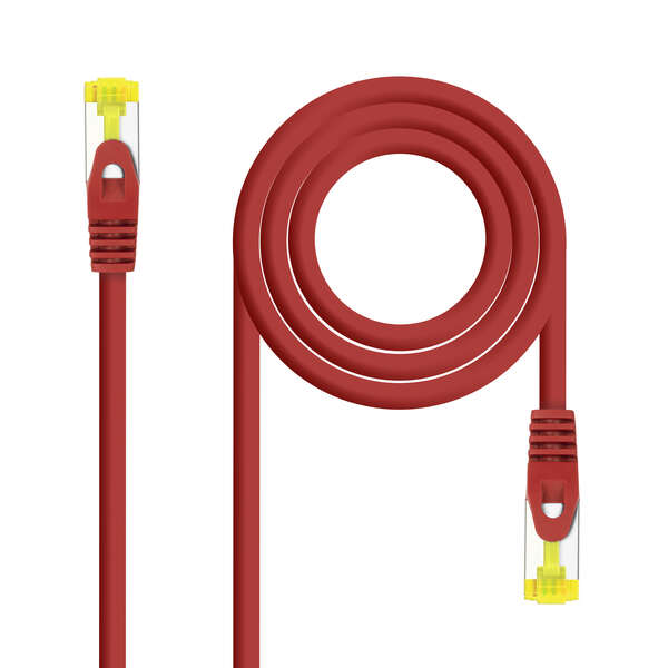 Nanocavo Cavo di rete Patch RJ45 LSZH Cat.6a SFTP AWG26 2 m - Colore rosso Nanocavo Cavo di rete Patch RJ45 LSZH Cat.6a SFTP AWG26 2 m - Colore rosso