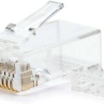 Nanocavo Confezione da 10 connettori RJ45 a 8 fili Cat.6 - Colore trasparente