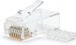 Nanocavo Confezione da 10 connettori RJ45 a 8 fili Cat.6 - Colore trasparente
