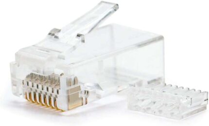 Nanocavo Confezione da 10 connettori RJ45 a 8 fili Cat.6 - Colore trasparente