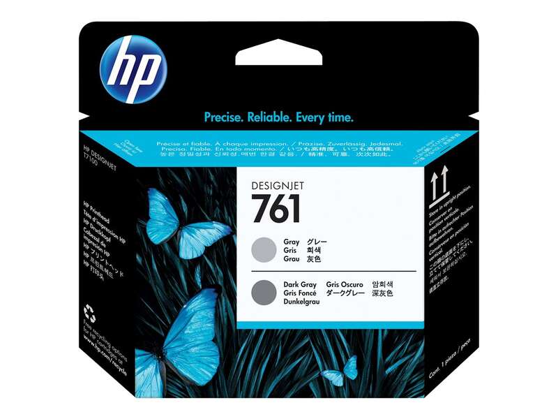 Testina di stampa originale HP 761 - Grigio e grigio scuro - CH647A Testina di stampa originale HP 761 - Grigio e grigio scuro - CH647A