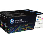 HP CE411A/CE412A/CE413A Confezione da 3 cartucce toner originali - 305A