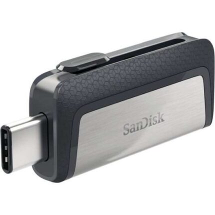 Sandisk Ultra Dual Memoria USB-C e USB-A 64 GB - Fino a 150 MB/s in lettura - Design metallico - Colore acciaio/nero (pendrive)