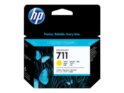 HP 711 Giallo Confezione da 3 cartucce d'inchiostro originali - CZ136A