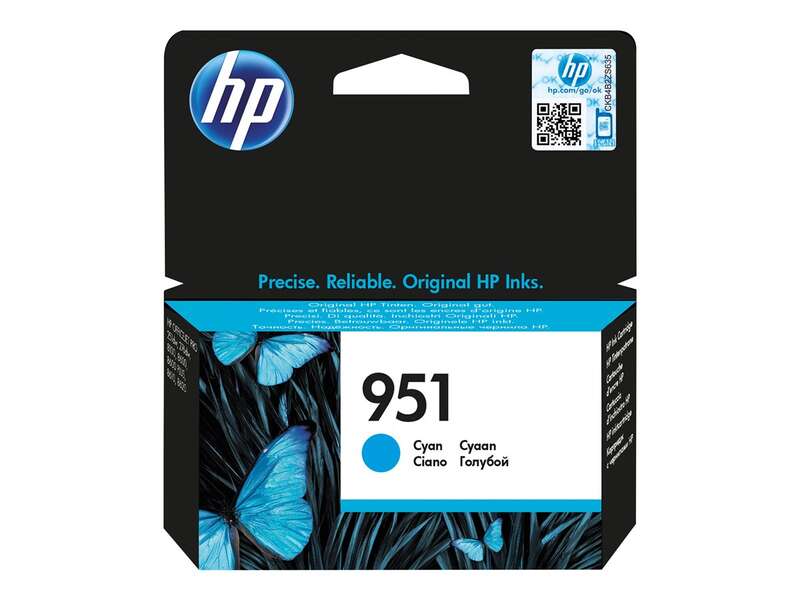 Cartuccia d'inchiostro originale HP 951 Ciano - CN050AE Cartuccia d'inchiostro originale HP 951 Ciano - CN050AE
