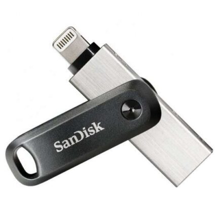 Sandisk IXpand Go Memoria USB 3.0 e Lightning 128 GB - Design in metallo/plastica - Colore acciaio/nero (pendrive)