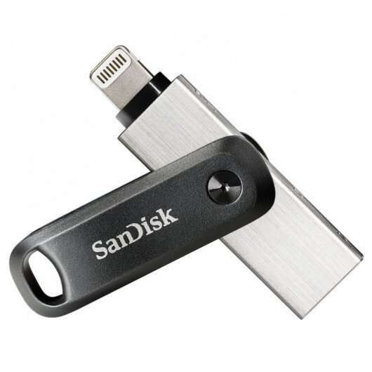 Sandisk IXpand Go Memoria USB 3.0 e Lightning 128 GB - Design in metallo/plastica - Colore acciaio/nero (pendrive) Sandisk IXpand Go Memoria USB 3.0 e Lightning 128 GB - Design in metallo/plastica - Colore acciaio/nero (pendrive)