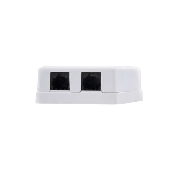 Nanocable Rosetta da superficie RJ45 Cat.6 UTP 2 prese Nanocable Rosetta da superficie RJ45 Cat.6 UTP 2 prese