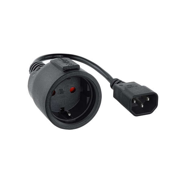 Nanocable Cavo adattatore per UPS C14 maschio a CEE7 femmina 16A 0 Nanocable Cavo adattatore per UPS C14 maschio a CEE7 femmina 16A 0