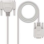 Nanocavo Cavo seriale modem DB9 femmina a DB25 maschio 1