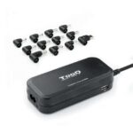 Tooq Caricabatterie automatico universale per laptop 90W - 2x USB - 12 adattatori - Tensione 12-20V