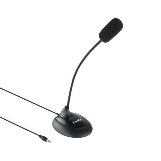 Tooq Microfono da scrivania flessibile omnidirezionale - Interruttore On/Off - Cavo da 2 m - Jack da 3 Tooq Microfono da scrivania flessibile omnidirezionale - Interruttore On/Off - Cavo da 2 m - Jack da 3