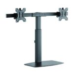 Tooq Supporto da tavolo per 2 monitor da 17"-27" - Regolazione dell'altezza tramite pistone a gas - Gestione dei cavi - Peso massimo 6 kg per braccio - VESA 100x100 mm