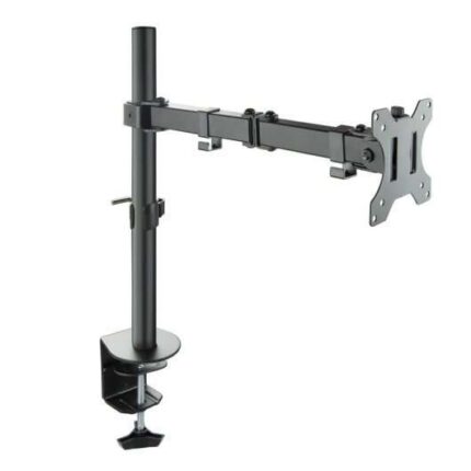 Tooq Supporto da tavolo con braccio articolato per monitor da 13"-32" - Girevole e inclinabile - Gestione dei cavi - Peso massimo 8 kg - VESA 100x100 mm - Colore nero