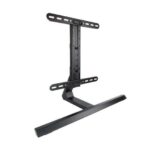 Tooq Supporto da tavolo per TV da 32"-65" - Gestione dei cavi - Peso max 40 kg - VESA 400X400 mm - Realizzato in alluminio - Colore nero