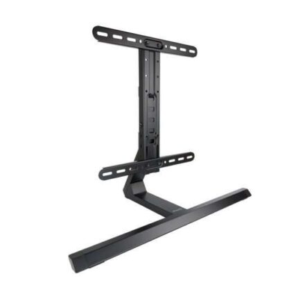 Tooq Supporto da tavolo per TV da 32"-65" - Gestione dei cavi - Peso max 40 kg - VESA 400X400 mm - Realizzato in alluminio - Colore nero