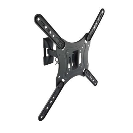 Tooq Supporto a parete con braccio per TV da 23"-55" - Girevole e inclinabile - Gestione dei cavi - Peso max 30 kg - VESA 400x400 mm - Colore nero