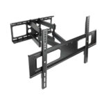 Tooq Supporto a parete con doppio braccio articolato per TV da 37"-70" - Girevole e inclinabile - Peso max 50 kg - VESA 600x400 mm - Colore nero