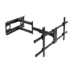 Tooq Supporto a parete con braccio articolato per TV da 43"-80" - Grandangolare - Girevole e inclinabile - Peso max 50 kg - VESA 800x400 mm - Colore nero