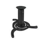 Tooq Supporto universale da soffitto per proiettore - Inclinabile e girevole - Peso massimo 10 kg - Colore nero