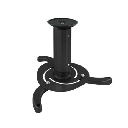 Tooq Supporto universale da soffitto per proiettore - Inclinabile e girevole - Peso massimo 10 kg - Colore nero