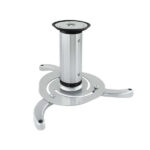 Tooq Supporto universale da soffitto per proiettore - Inclinabile e girevole - Peso massimo 10 kg - Colore argento