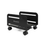 Tooq Supporto da pavimento con ruote per CPU di larghezza 119-209 mm - Peso massimo 10 kg - Colore nero