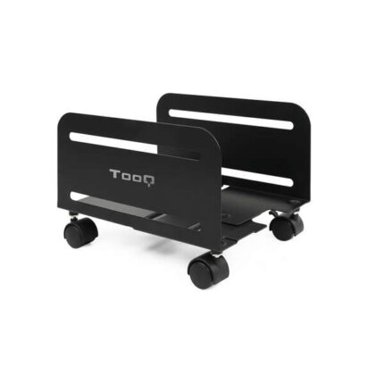 Tooq Supporto da pavimento con ruote per CPU di larghezza 119-209 mm - Peso massimo 10 kg - Colore nero